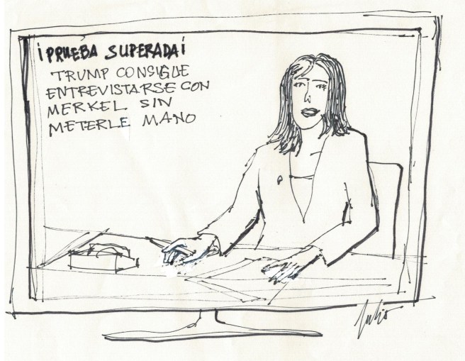 ENTREVISTA TRUMP-MERKEL